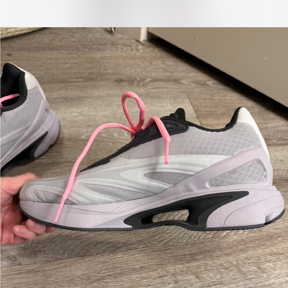 Adidas by Stella McCartney Gray and Pink Sneakers - Picture 4 of 6
